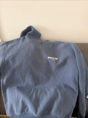 White Fox Boutique Women's Crewneck Sweatshirt in Dusty Blue
